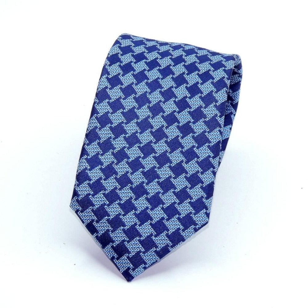 Tommy Hilfiger Blue Thick Silk Tie Necktie 58 X 3" Mint Condition